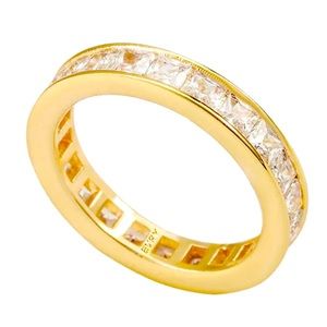 Evry Jewels 14k Gold Plated Ring Size 8